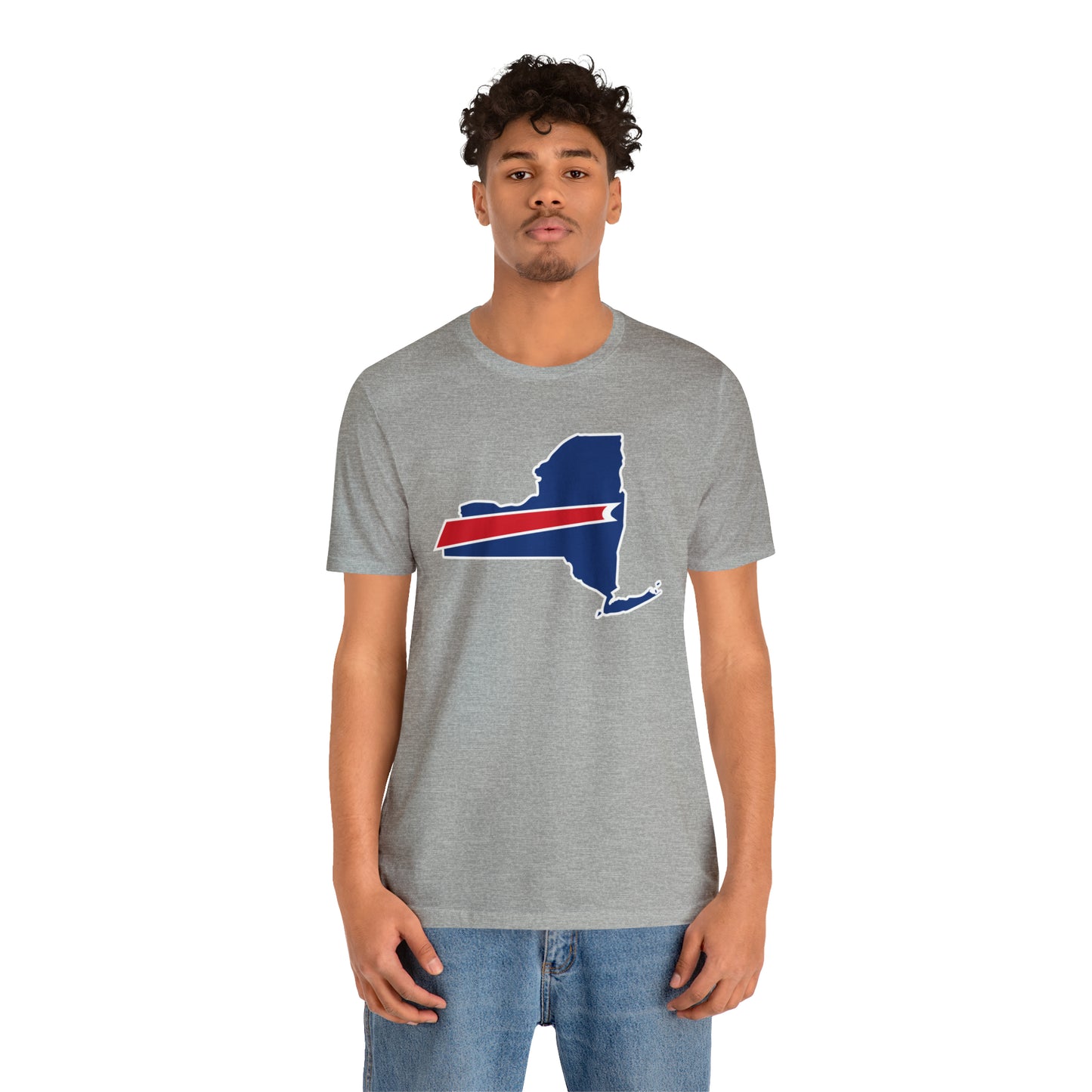 New York State Bills Football Unisex Short Sleeve Ringspun Softstyle T-Shirt