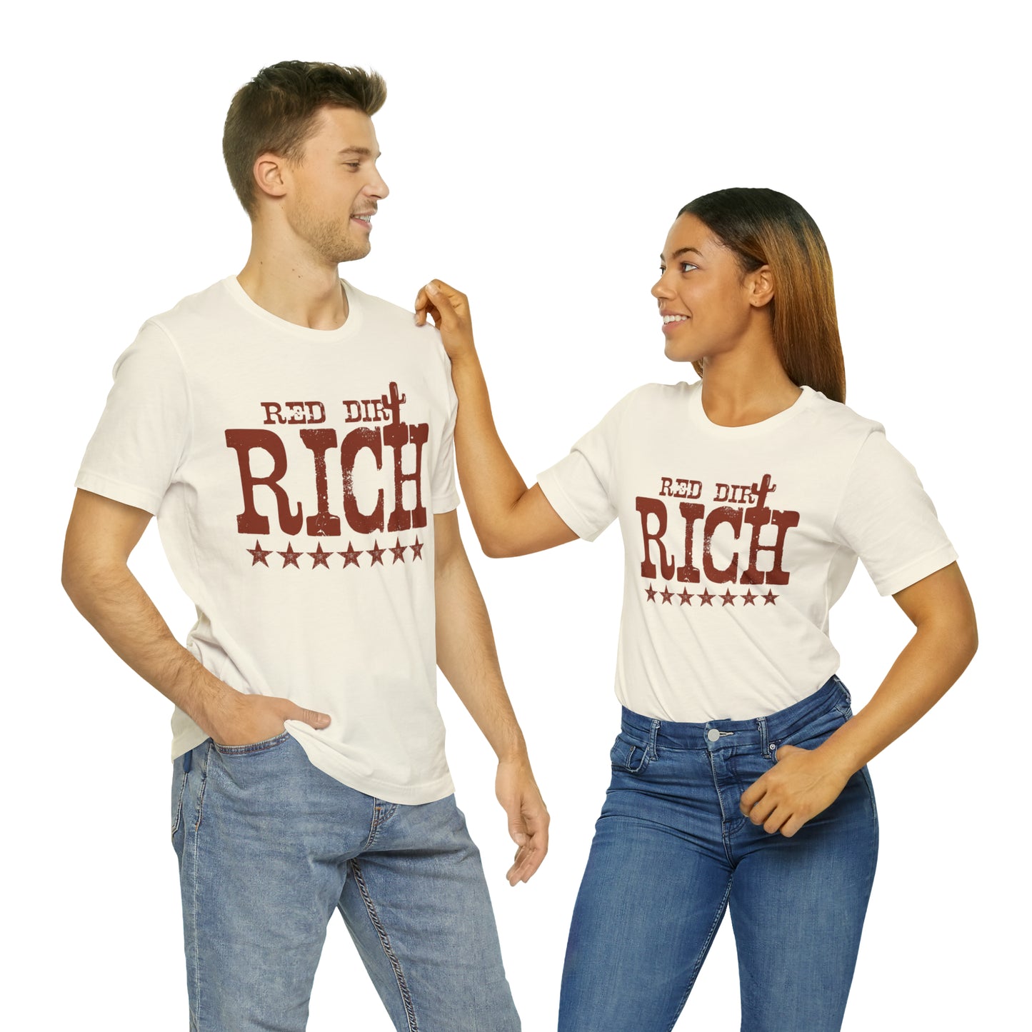 Red Dirt Rich Unisex Short Sleeve Softstyle T-Shirt