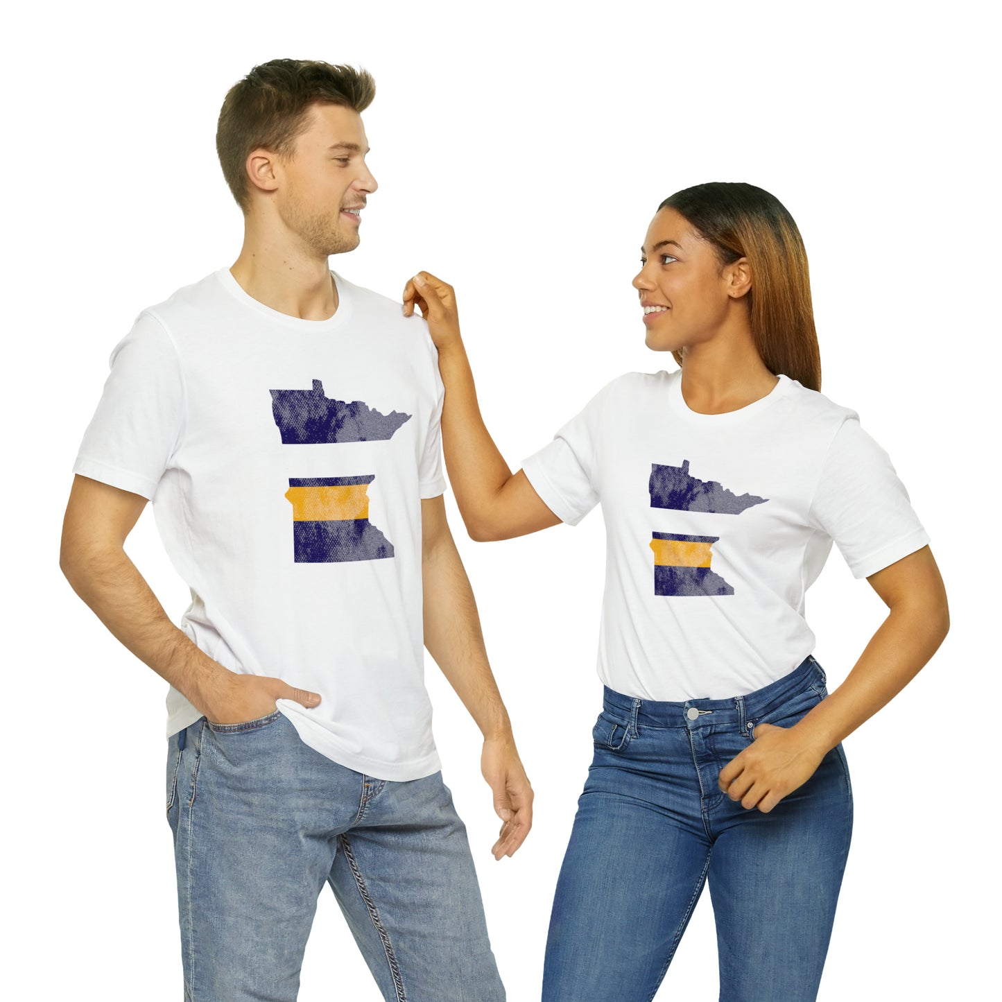 Minnesota State Stripes Home Unisex Short Sleeve Softstyle T-Shirt