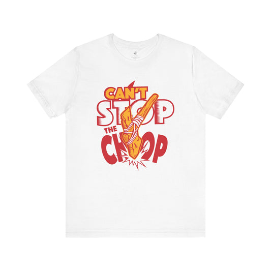 KC Can't Stop the Chop Football Sunday Tailgate Unisex Short Sleeve T-Shirt