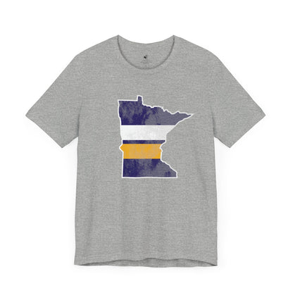 Minnesota State Stripes Football Sunday Tailgate Unisex Short Sleeve TShirt