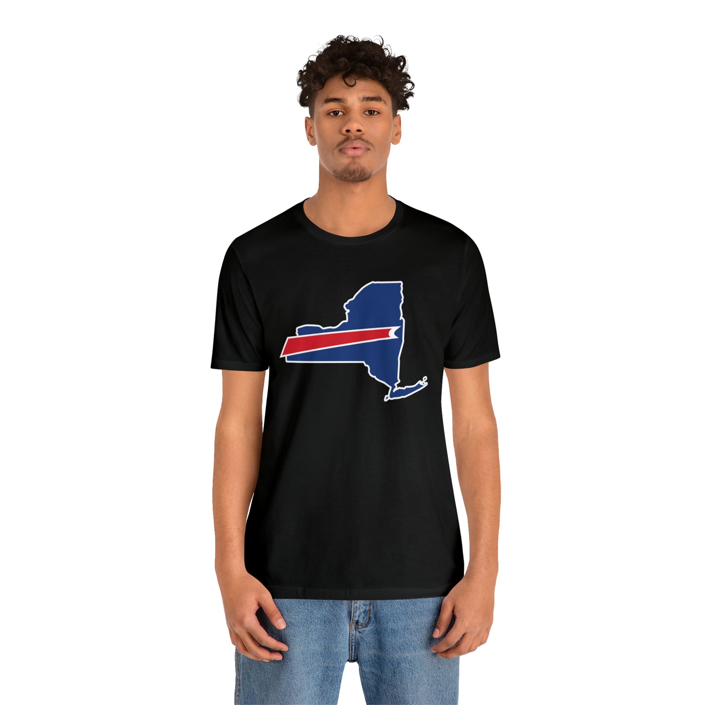 New York State Bills Football Unisex Short Sleeve Ringspun Softstyle T-Shirt