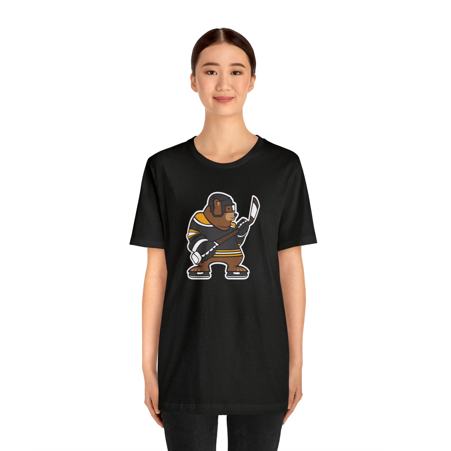 Hockey Bear Unisex Short Sleeve Softstyle T-Shirt