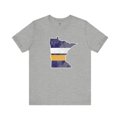 Minnesota State Stripes Football Sunday Tailgate Unisex Short Sleeve TShirt