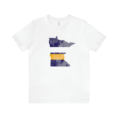 Minnesota State Stripes Home Unisex Short Sleeve Softstyle T-Shirt