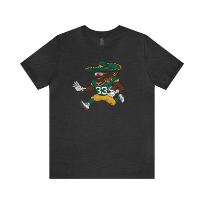 Loxley Aaron Jones Green Bay Football Unisex Short Sleeve Ringspun Softstyle Jersey Knit T-Shirt