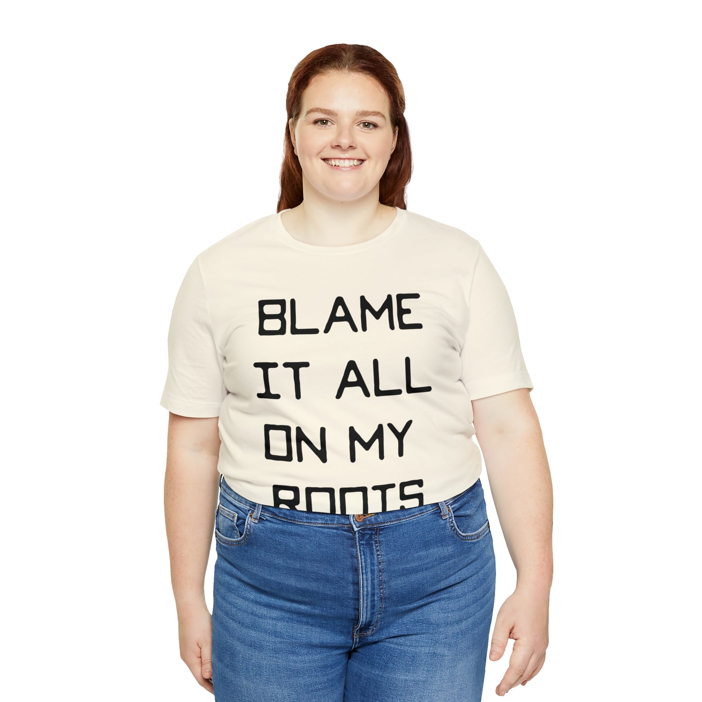 Loxley Blame it All on My Roots Unisex Short Sleeve Ringspun Softstyle Jersey Nit T-Shirt