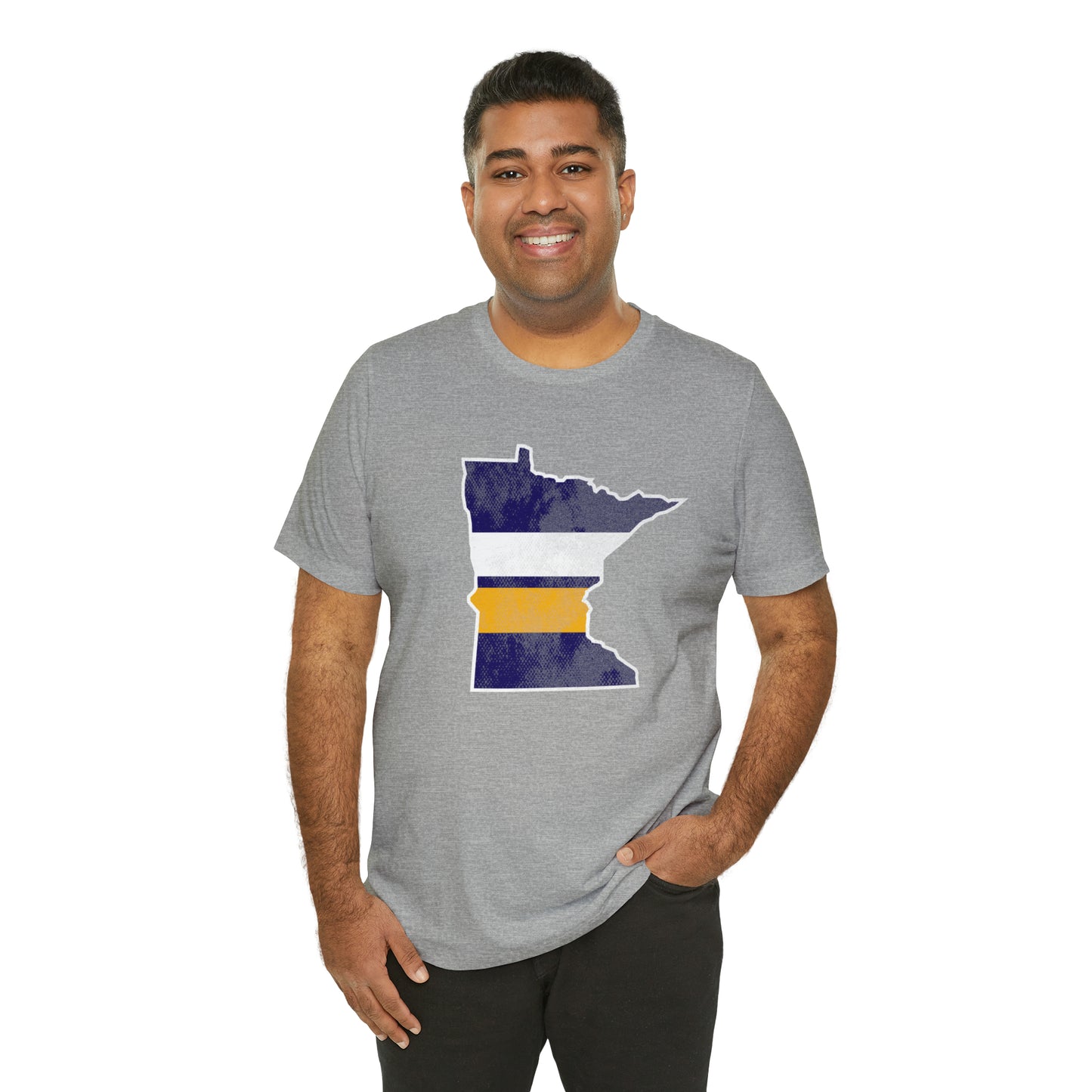 Minnesota State Stripes Home Unisex Short Sleeve Softstyle T-Shirt