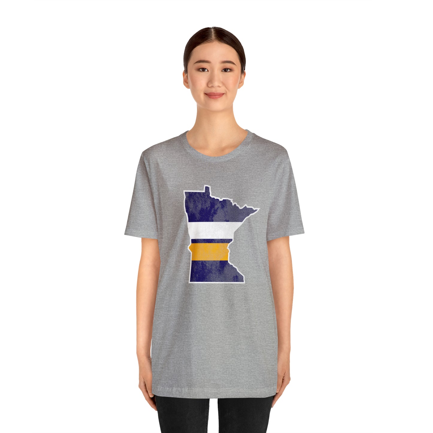 Minnesota State Stripes Home Unisex Short Sleeve Softstyle T-Shirt