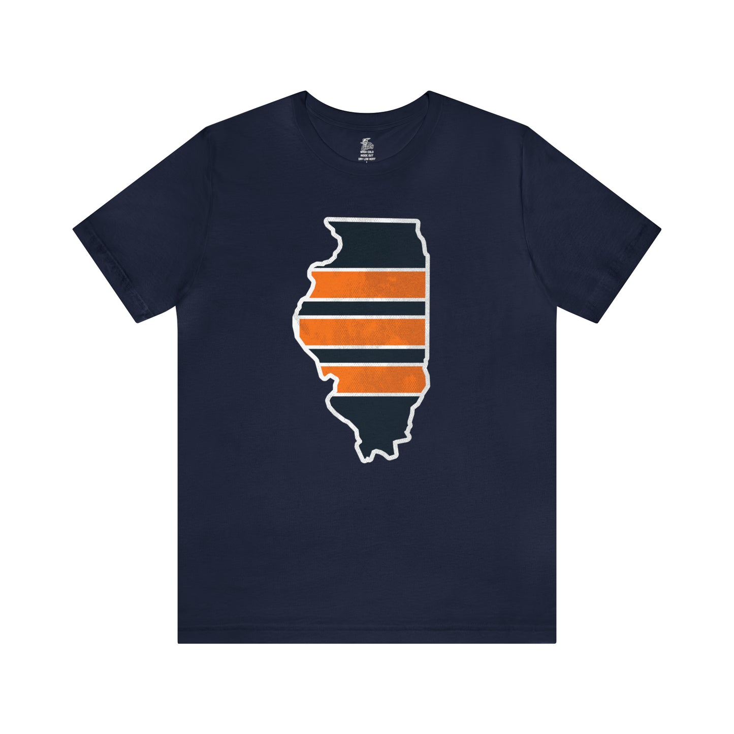 Illinois Bear Stripes State Chicago Football Sunday Tailgating Unisex Short Sleeve Jersey T-Shirt